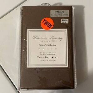 Bed Bath & Beyond Brown Twin Bed Skirt